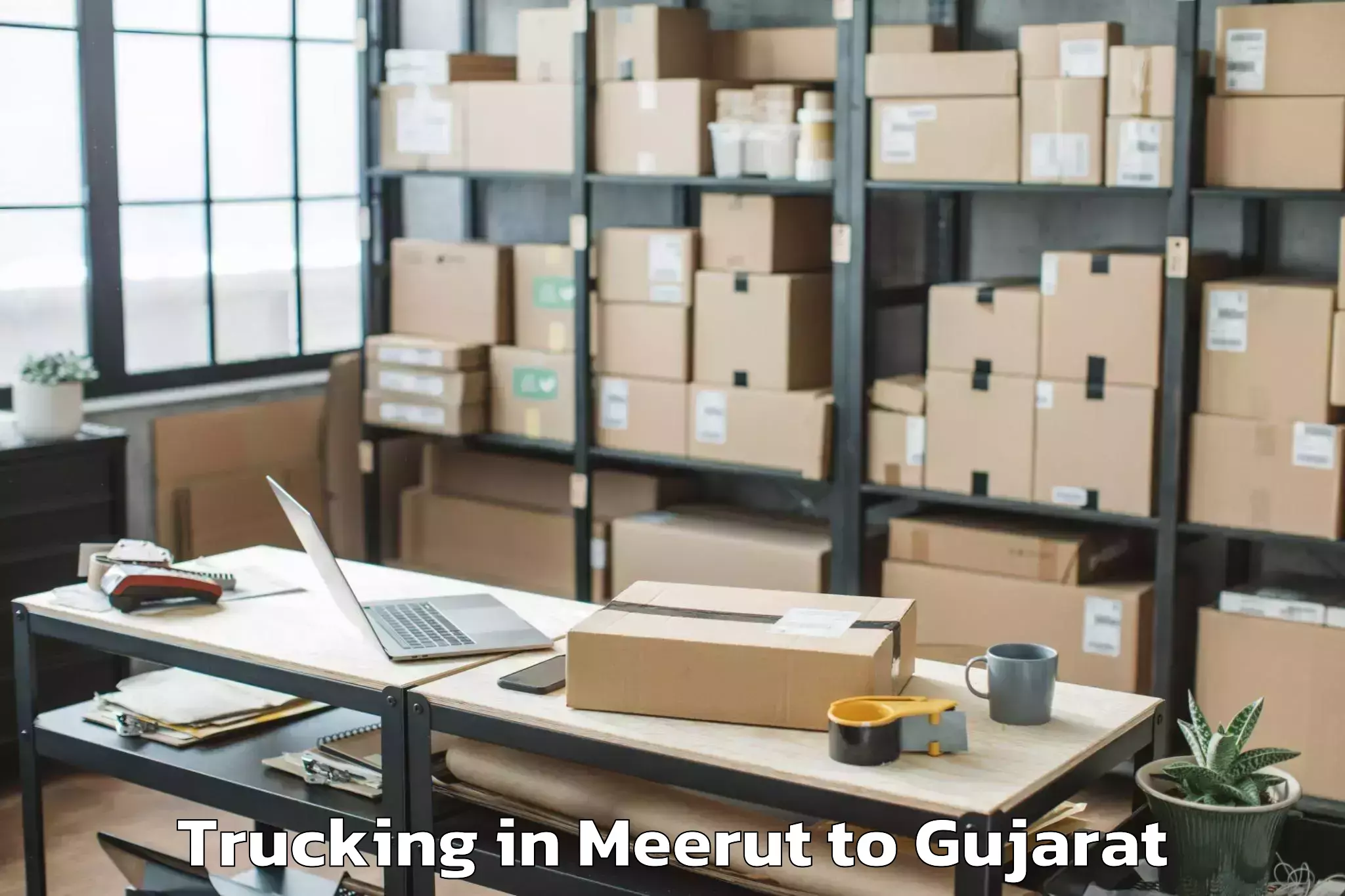 Meerut to Plastindia International Unive Trucking